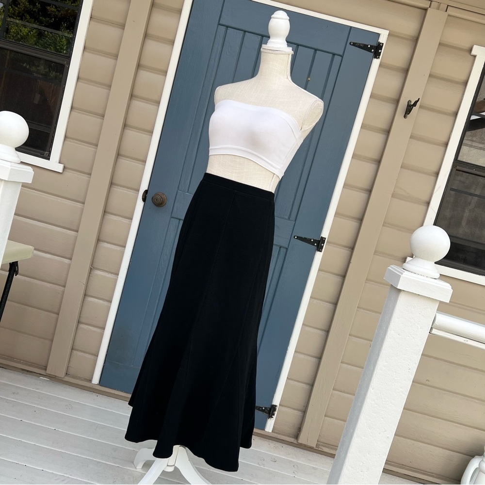 Eileen Fisher Black Maxi Skirt Women Size Large